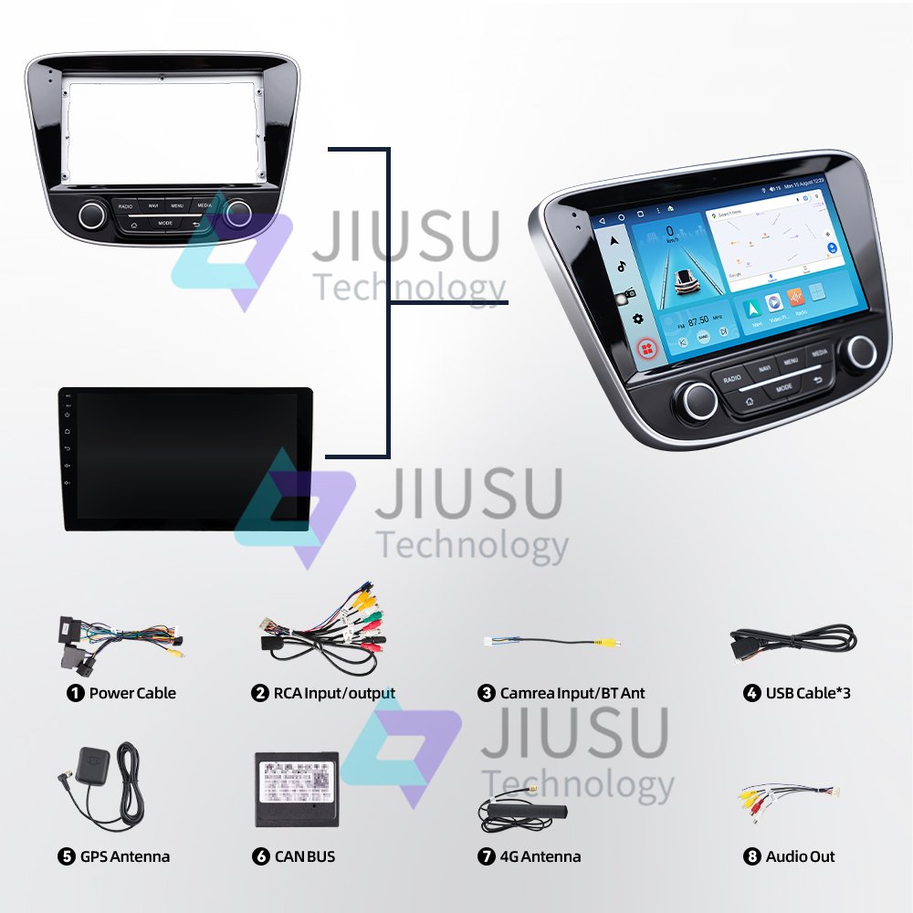 Touch Screen Android 12 Car Radio GPS Navigation DVD Player Stereo Multimedia Audio System for Chevrolet Cavalier 2016-2019