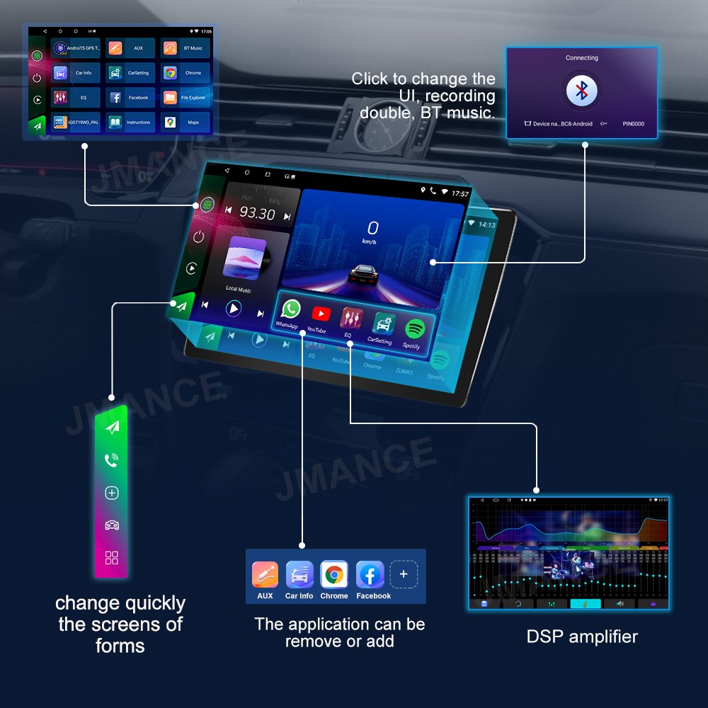 Double Din 7168 High Quality 7 Inch Capacitance Touch Screen Car Best Music Player For Android Support GPS WIFI Function