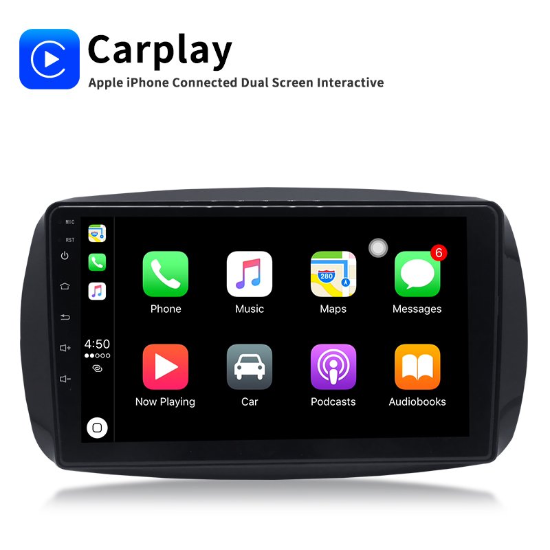 9 inch android 10.0 car dvd player gps navigation radio auto for Benz MERCEDES Smart Fortwo auto carplay