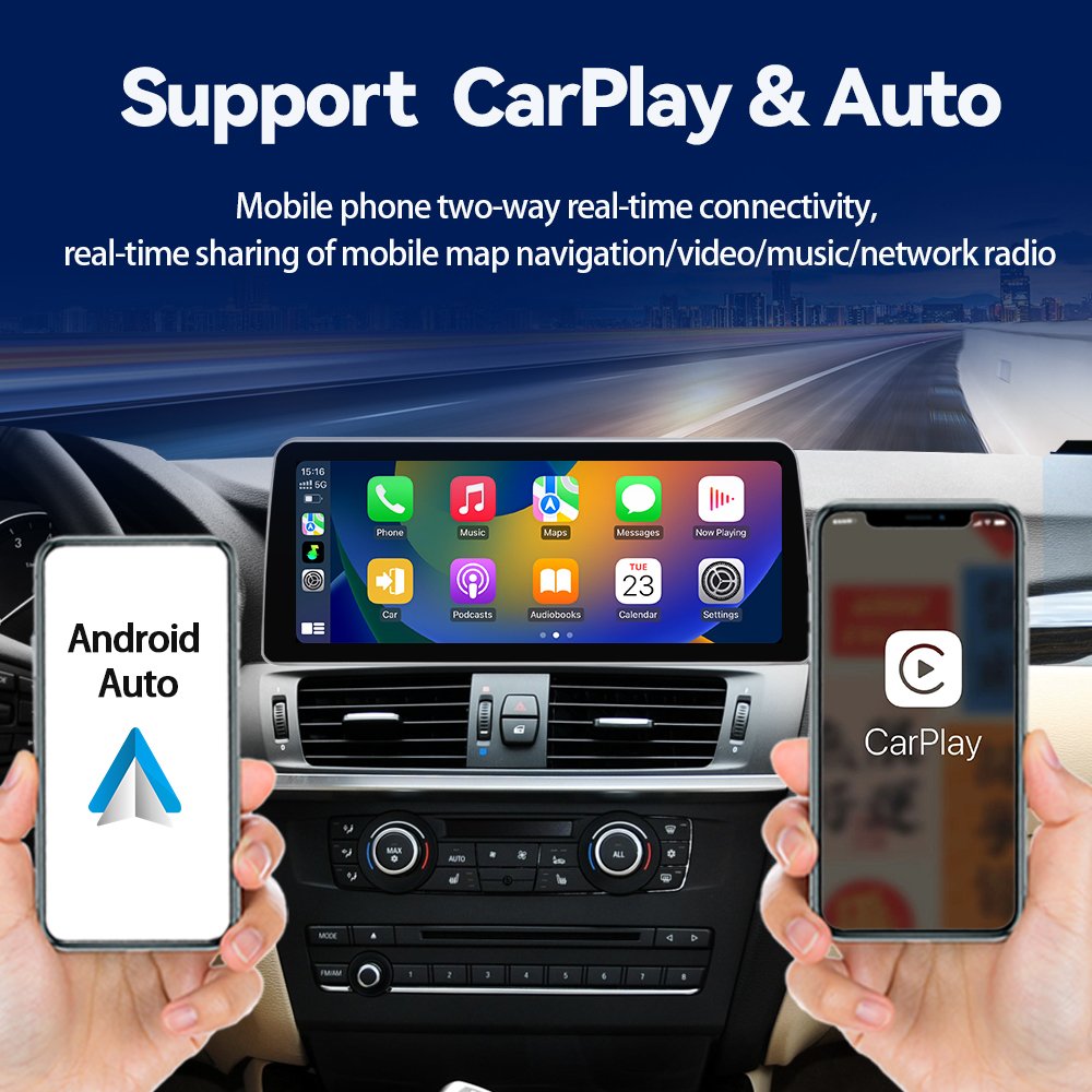 LELV Android 14 Car Radio Wireless Carplay Android Auto Gps Navi Multimedia Player For Bmw X3 F25 X4 F26