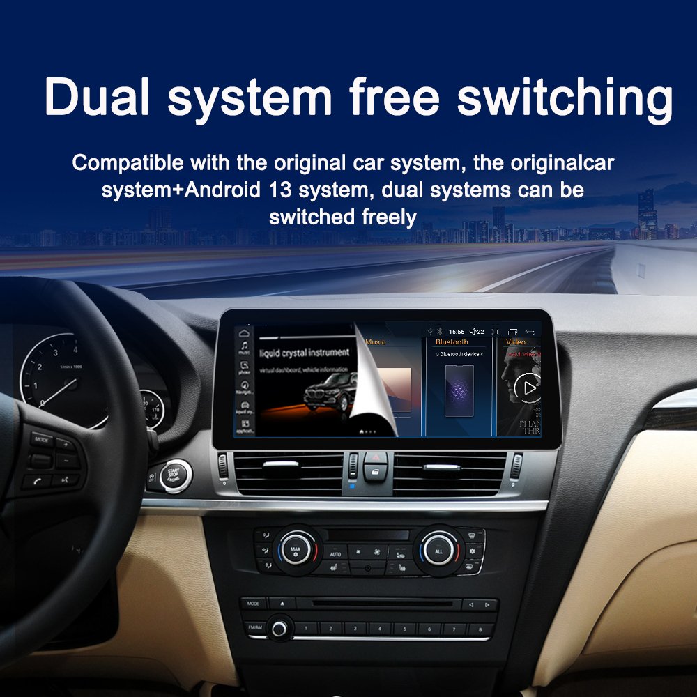 LELV Android 14 Car Radio Wireless Carplay Android Auto Gps Navi Multimedia Player For Bmw X3 F25 X4 F26