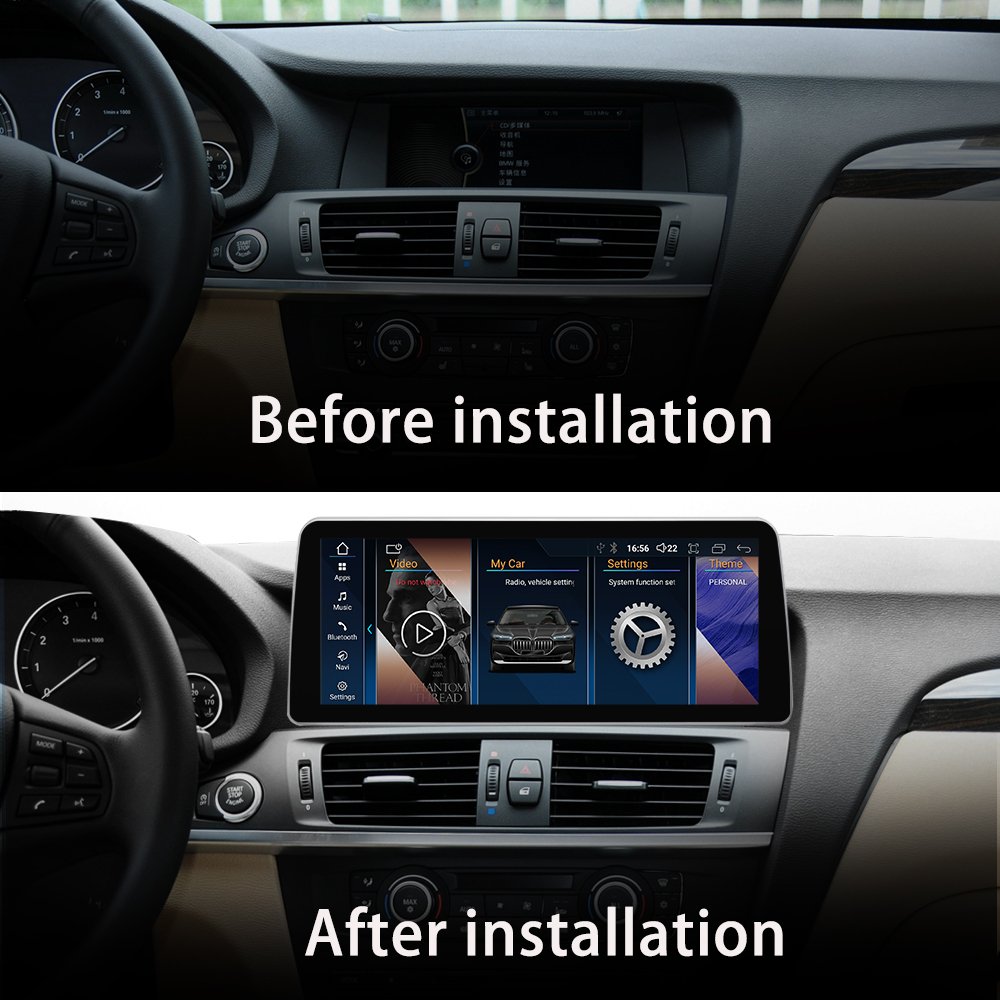 LELV Android 14 Car Radio Wireless Carplay Android Auto Gps Navi Multimedia Player For Bmw X3 F25 X4 F26