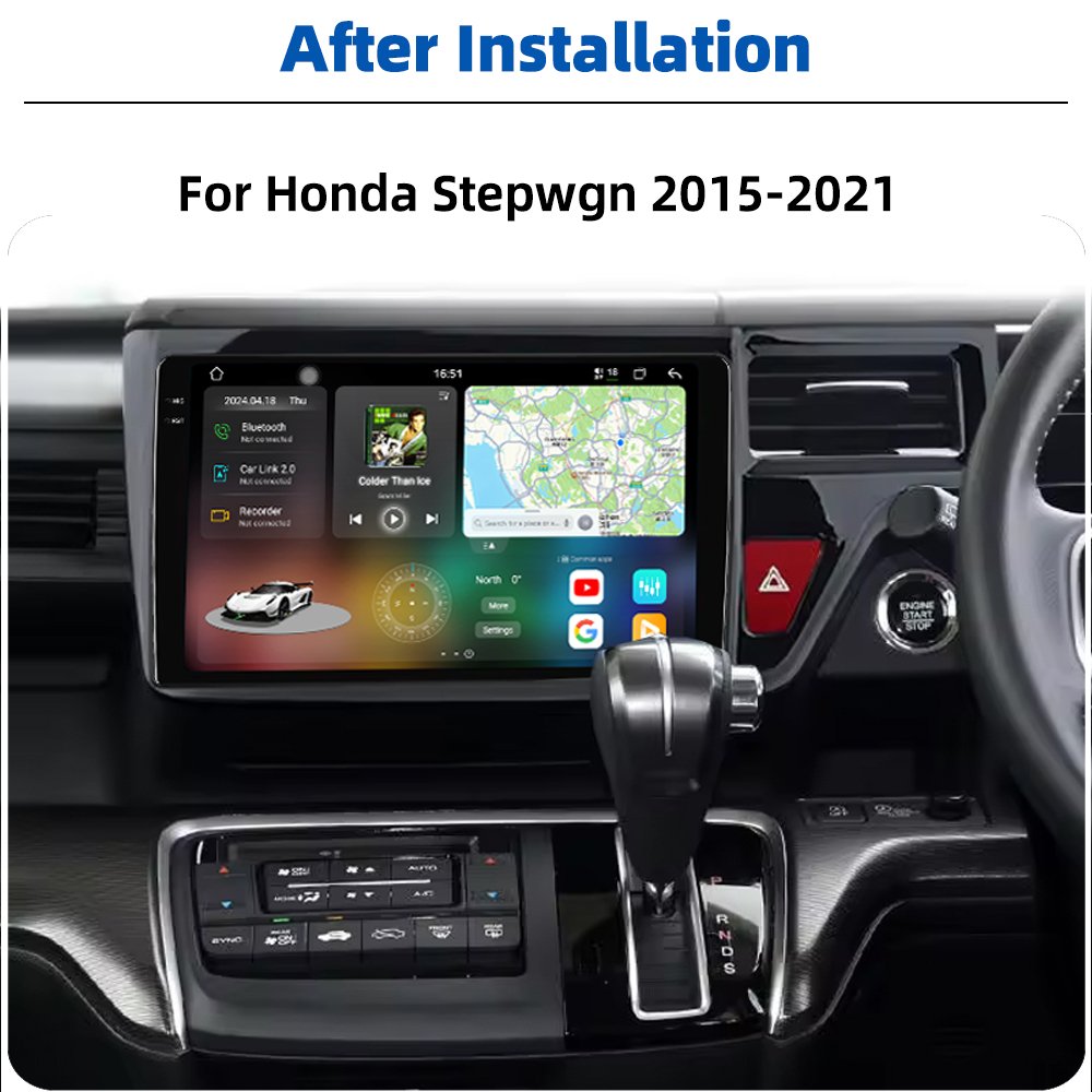 Android 13 QLED 2K Gps Navigation CarPlay auto Car Radio Video Stereo DVD Player Touch Screen For Honda Stepwgn 2015-2021