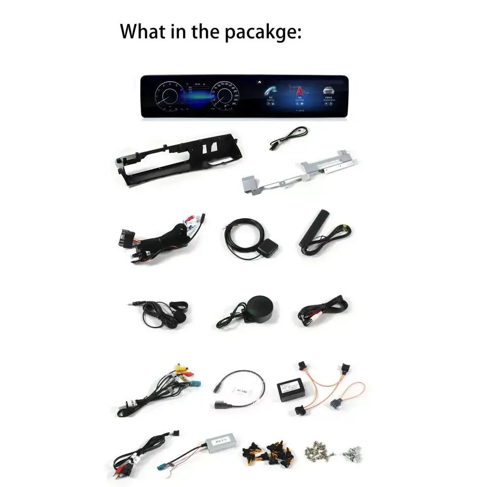 New Design 12.3 inch For Mercedes Benz S class W221 To W222 Dual Screen Android Radio Cluster Digital Instrument Stereo Upgrade