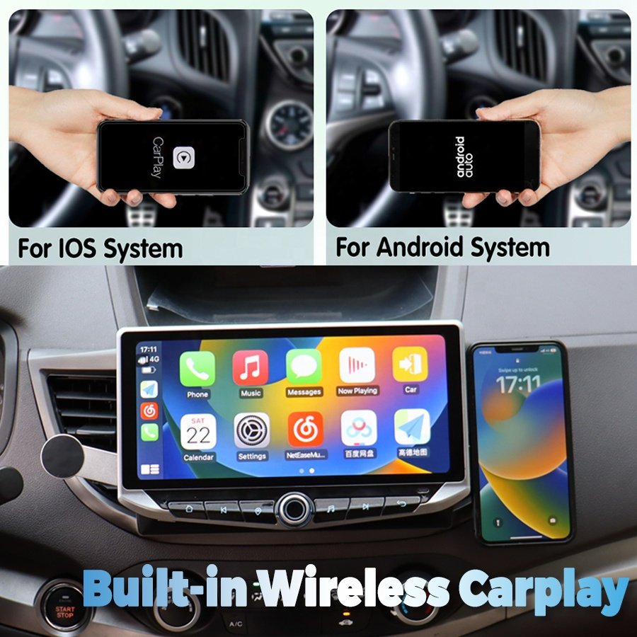10.88Inch Android 14 Qled Screen Carplay For Citroen C3 2018-2023 Car Radio Multimedia Video Player Navi GPS 4G WIFI Head Unit