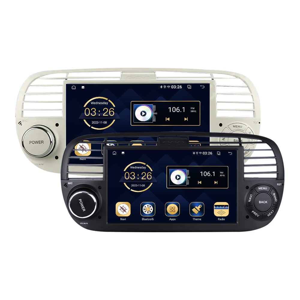 Android 13 car multimedia DVD video player suitable for FIAT500 wireless carplay Android autoGPS navigation car radio DSP WIFI