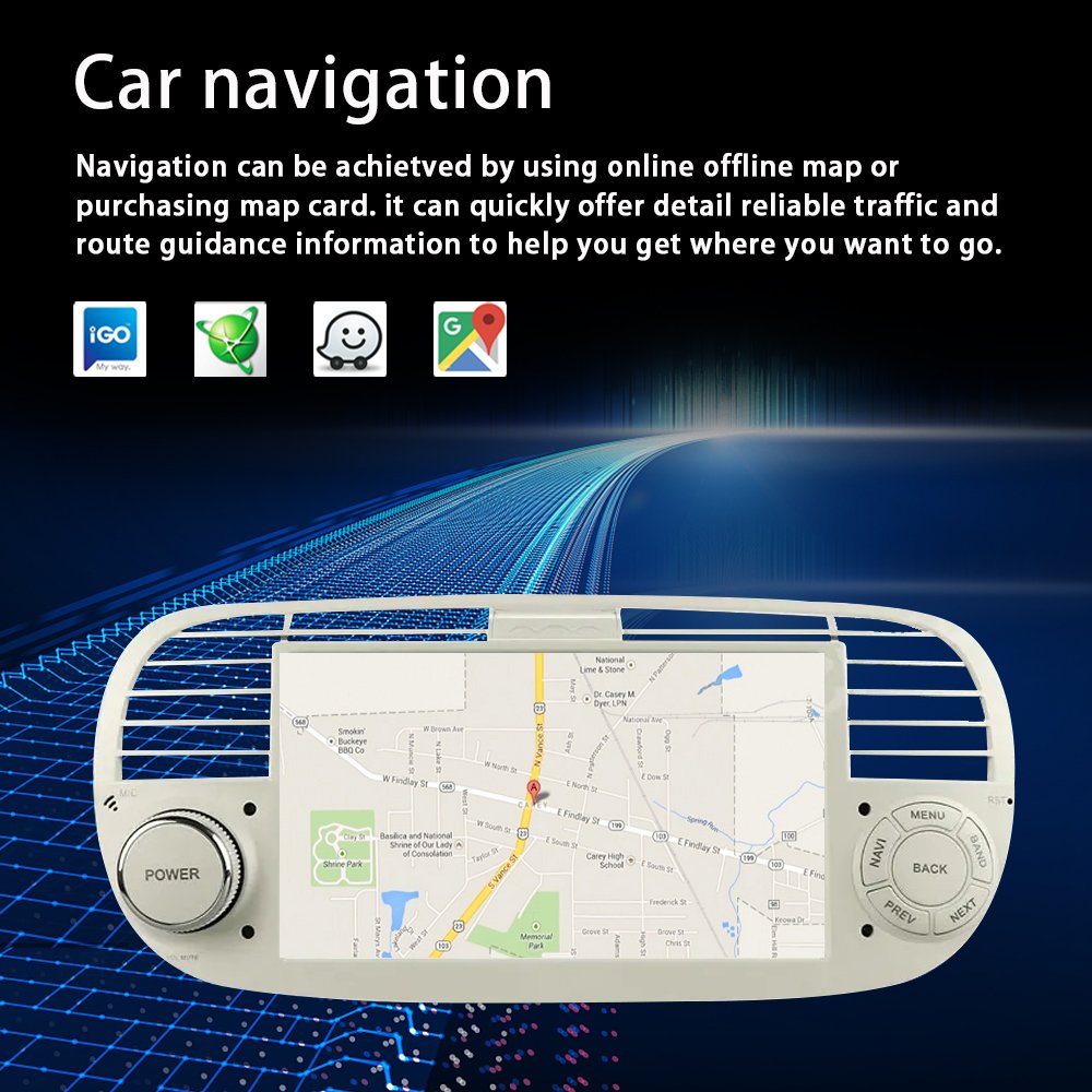Android 13 car multimedia DVD video player suitable for FIAT500 wireless carplay Android autoGPS navigation car radio DSP WIFI
