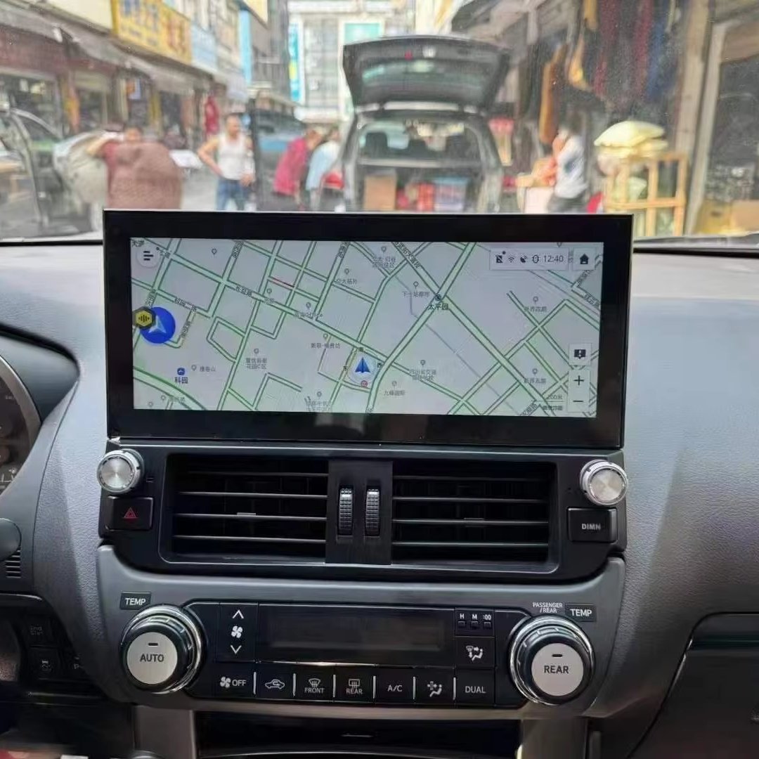 Android Car Radio For Toyota Land Cruiser Prado 150 2014 - 2017 GPS Navigation Stereo 4G LTE Bluetooth Carplay 12.3" IPS DSP