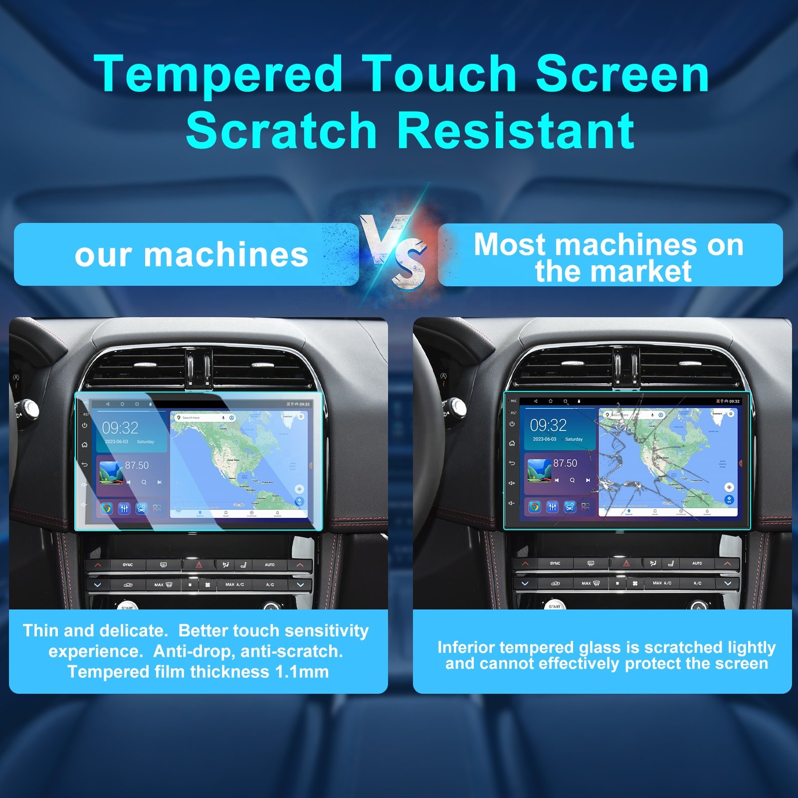 Auto Electronics Car Video 7 inch GPS Navigator Carplay Mirror Link Android Auto Universal Double Din Car Stereo Audio