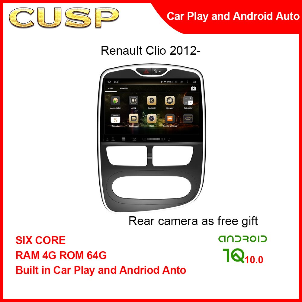 2024 Hot Selling Android 10 GPS Navigation 10.1'' Screen Car Stereo Radio Car Play Video Play For Renault Clio 2012- Manual AC