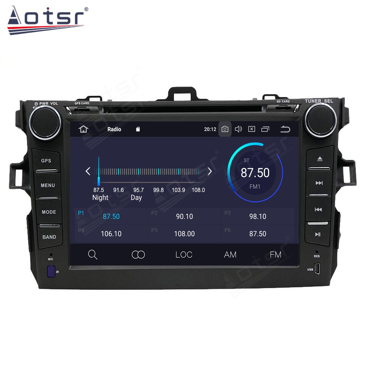 Android Touch Screen Car Video Radio Stereos DVD Player Multimedia System For Toyota Corolla 2007-2013 GPS Navigation