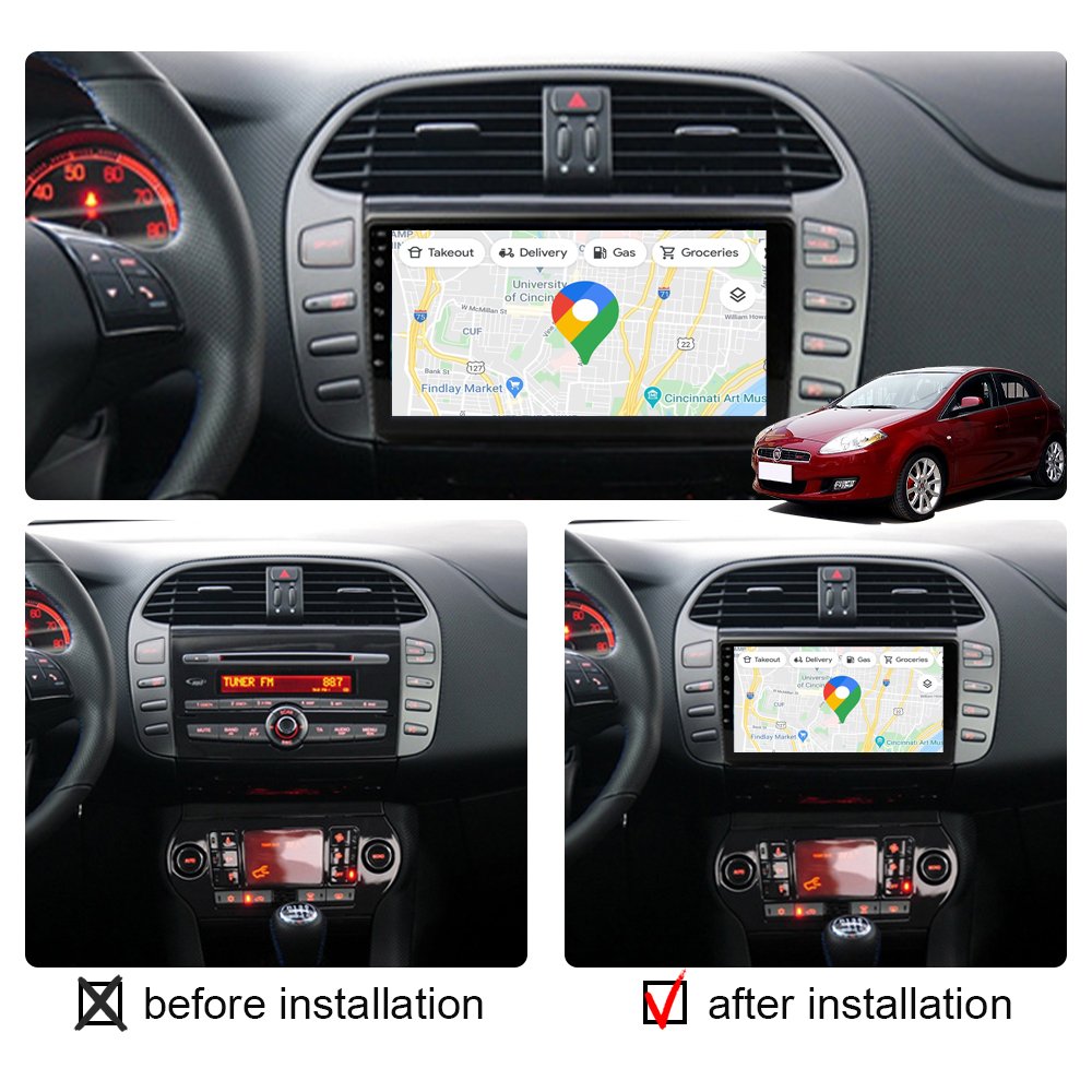 8core Android 12 Car Radio 9inch Touch Screen 2+32GB GPS Navigation Video Radio Stereo 2din Car DVD Player