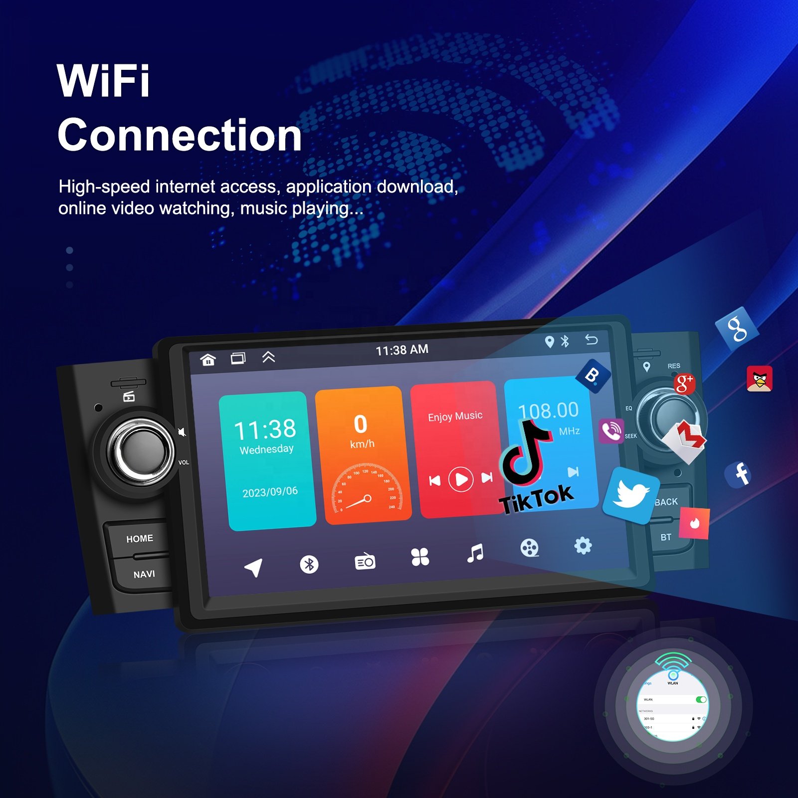 Podofo 7'' For Fiat Punto 2005-2009/Linea 2007-2011 Android Car Radio Stereo 1+32G GPS WiFi BT FM RDS Customization Manufacturer