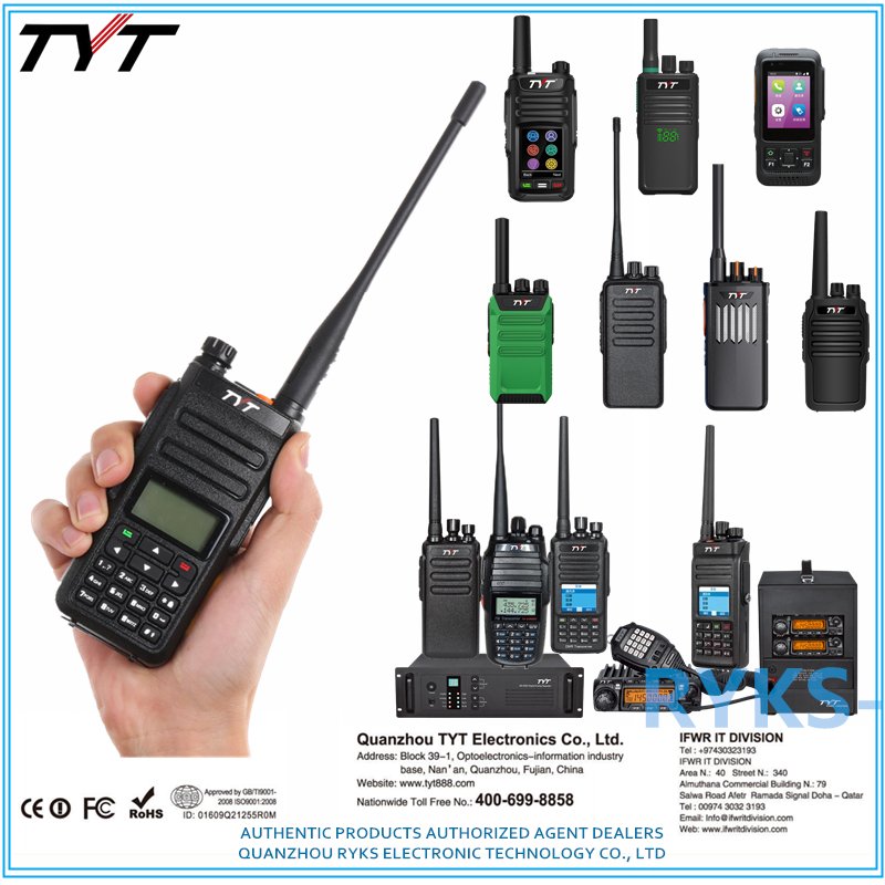 silk'n tyt MD-760 md 760 steel 1024 channels handheld xiegu radiomir type vhf uhf dual band digital dmr ham radio walkie talkie
