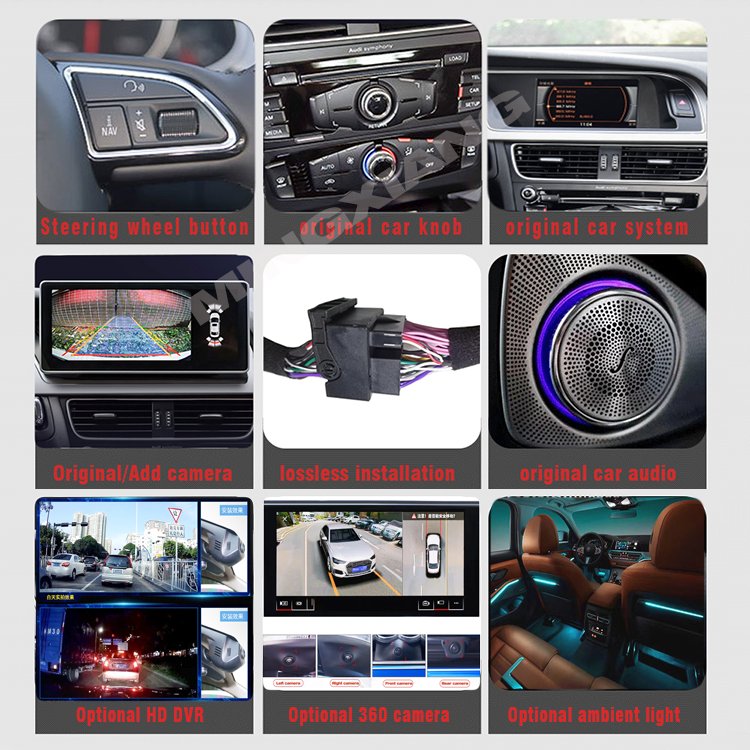 For Audi A6 2005-2009 Android 10 Navigation Carplay Car GPS Navigation Car Video Car DVD Player Android Auto Radio A6 Support