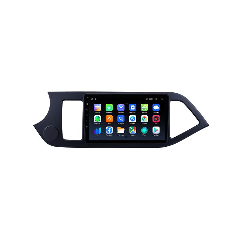 9 inch Android 12.0 MP5 Player Car Head Unit Frame Fit For KIA PICANTO Morning LHD 2011 2012 2013 2014 Stereo Carplay Screen