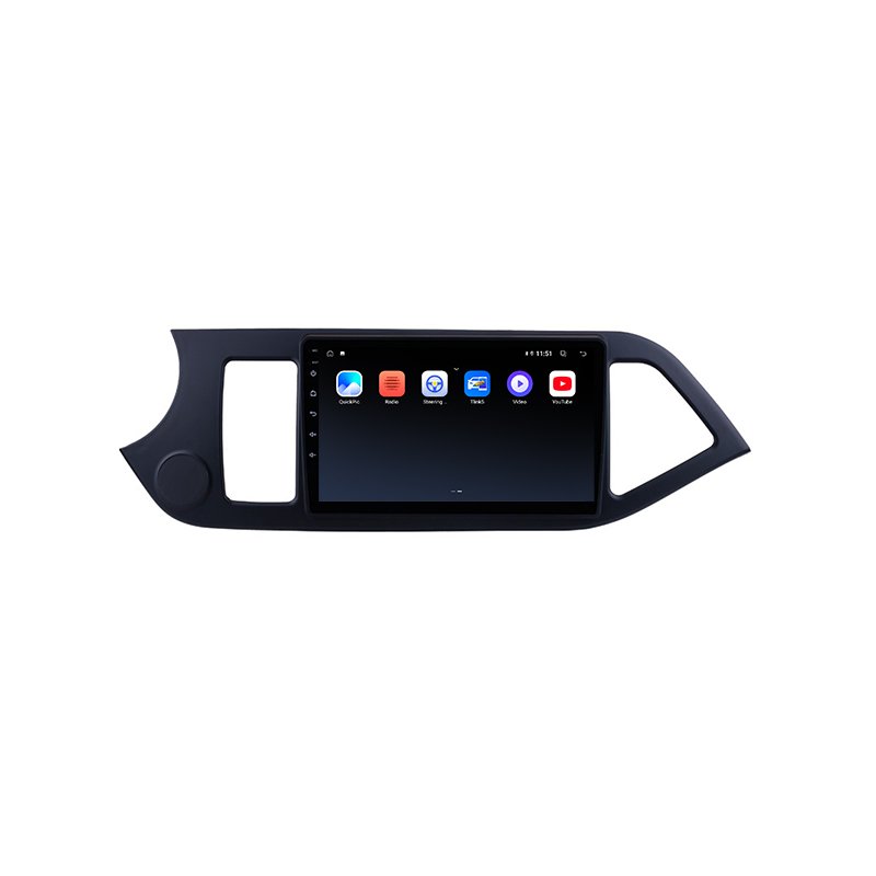 9 inch Android 12.0 MP5 Player Car Head Unit Frame Fit For KIA PICANTO Morning LHD 2011 2012 2013 2014 Stereo Carplay Screen