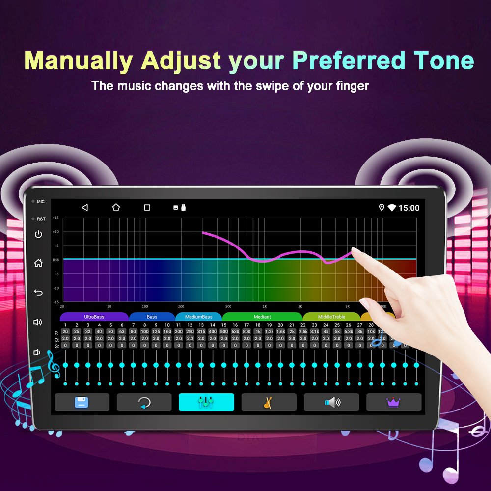 Universal DSP 9inch 2 Din Android 10 Car Multimedia Player Stereo radio GPS Navigation DVD Video Carplay