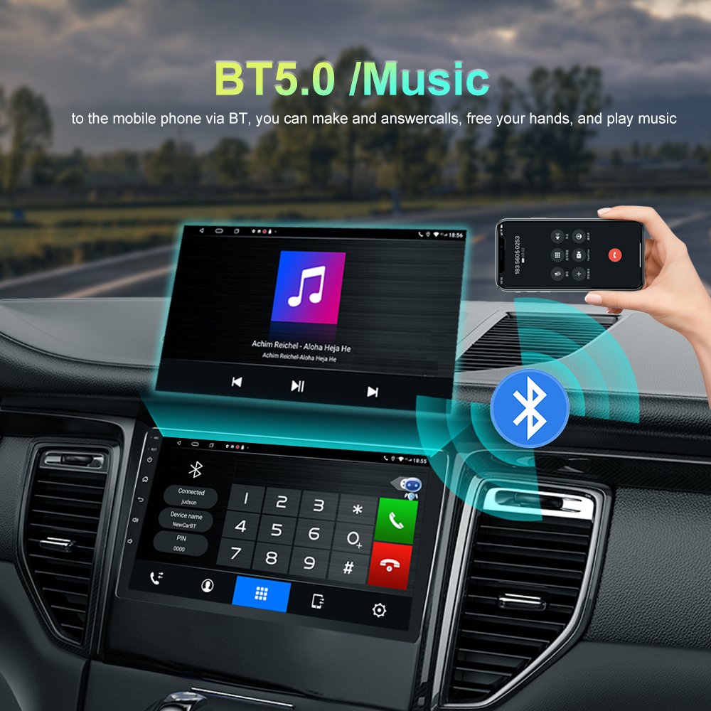 Universal DSP 9inch 2 Din Android 10 Car Multimedia Player Stereo radio GPS Navigation DVD Video Carplay