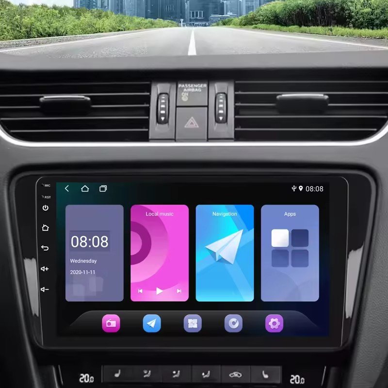 HENMALL 10 Inch Car Android Stereo Touch Screen WIFI BT Carplay Android Auto GPS Navigation Radio Audio Car Radio