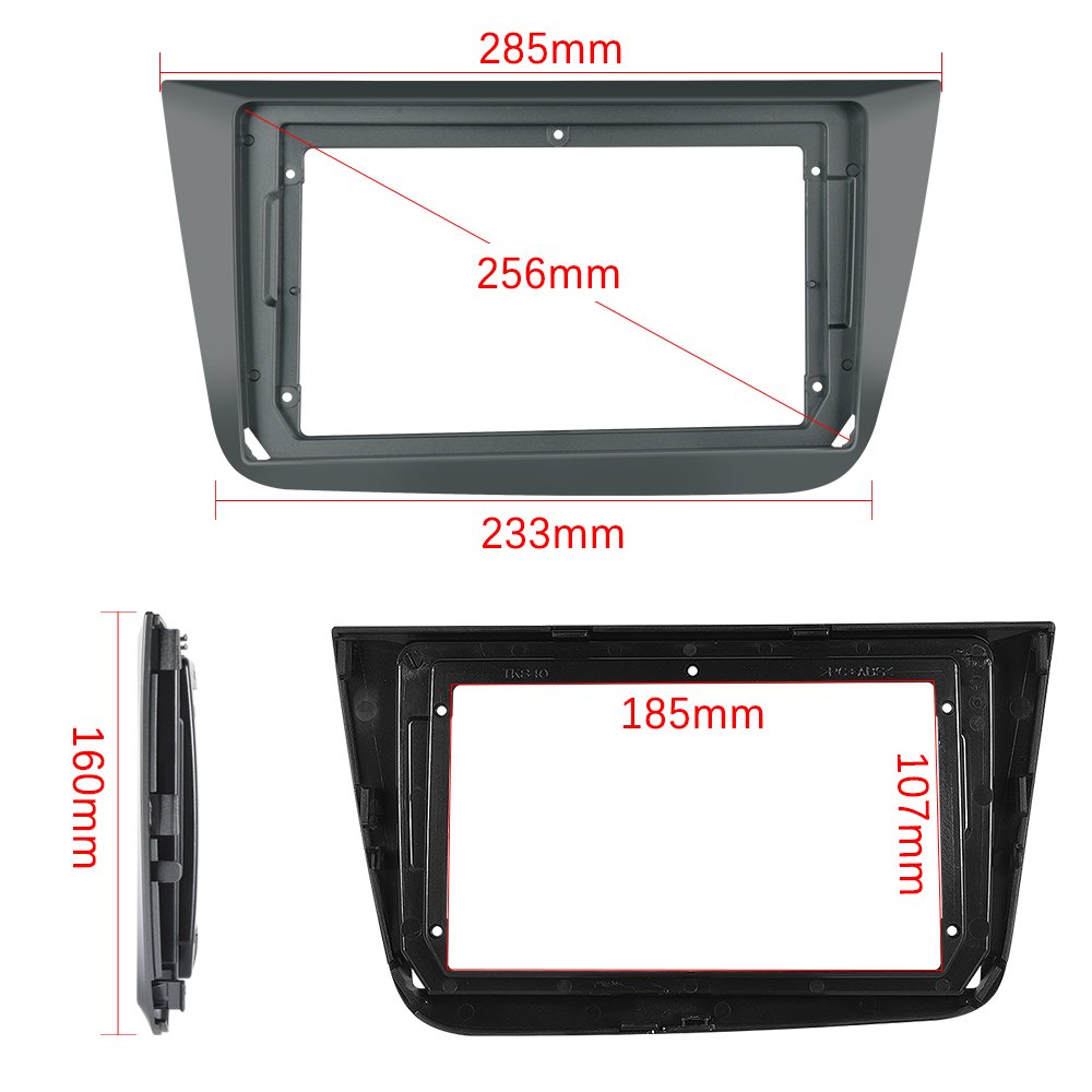 Podofo Android Double Din 9'' Car Radio Frame Panel Stereo For Seat Altea 2004-2016 Fascia Frame Car Stereo