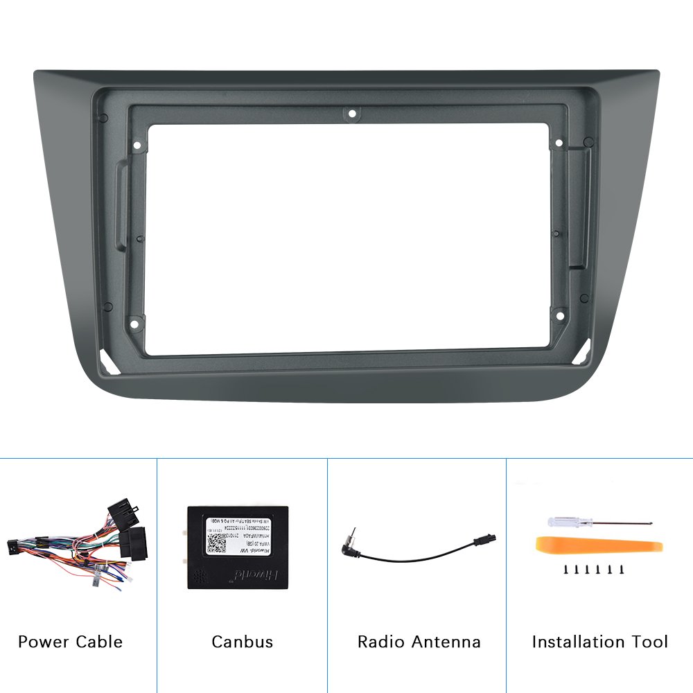 Podofo Android Double Din 9'' Car Radio Frame Panel Stereo For Seat Altea 2004-2016 Fascia Frame Car Stereo