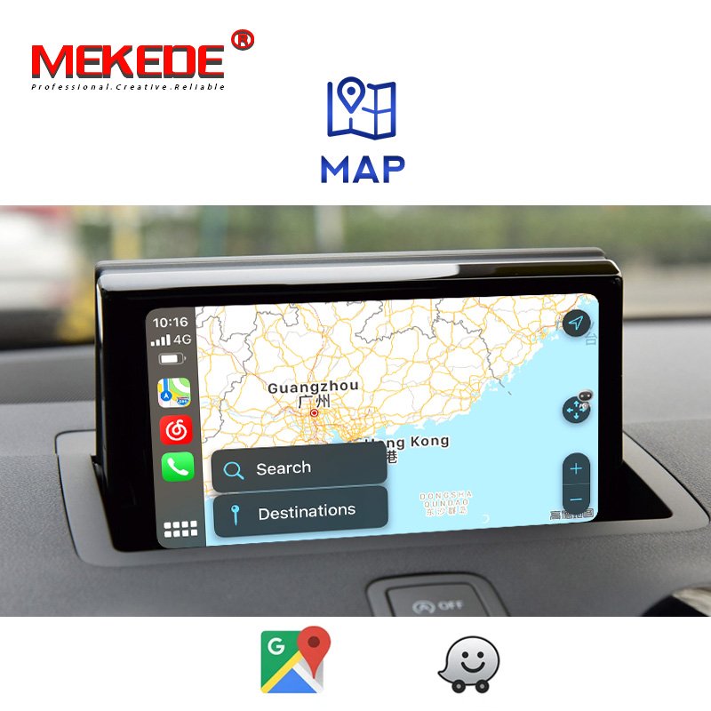 MEKEDE Android Wireless Car-play Android box For audi A1 Q3 A4 A5 Q5 Q7 A6 A7 Android Auto Decoder Box Rear view camera WiFi BT