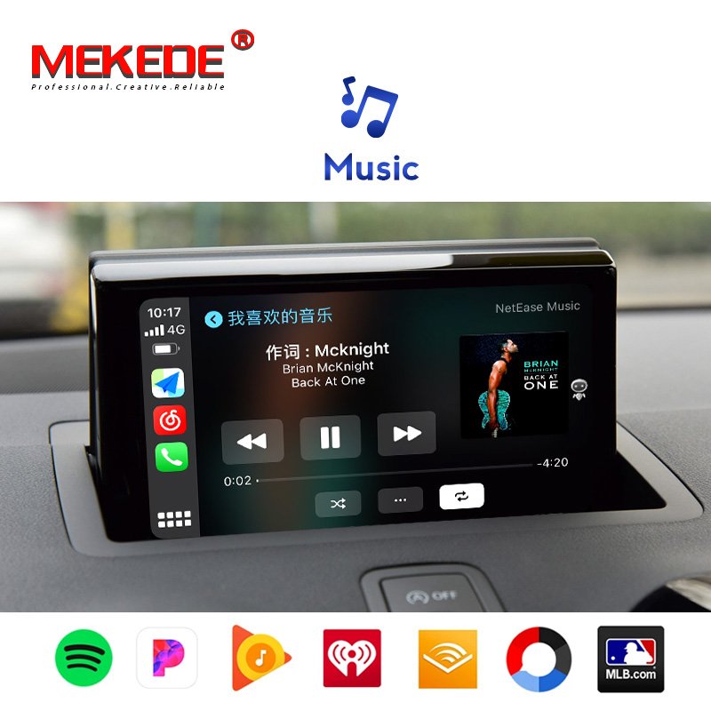 MEKEDE Android Wireless Car-play Android box For audi A1 Q3 A4 A5 Q5 Q7 A6 A7 Android Auto Decoder Box Rear view camera WiFi BT