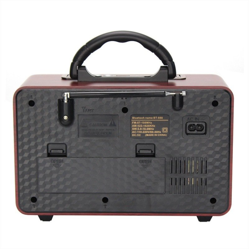 Redwingy M111BT FM AM SW 3 Bands Radio Sound System Frequency Skin Tightening Pocket Radio Speaker Wireless Hand Crank Dynamo Ce