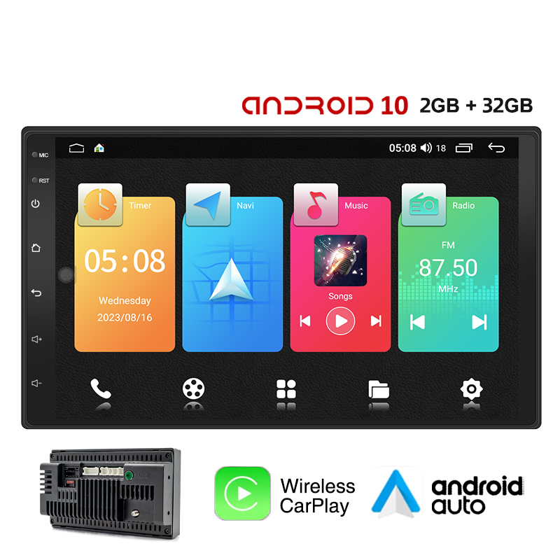 Android 10 Car Stereo Radio 2din 7'' 9'' 10 Inch Multimedia Video Player Carplay GPS Stereo RDS Auto 4G WiFi DSP Autoradio AHD