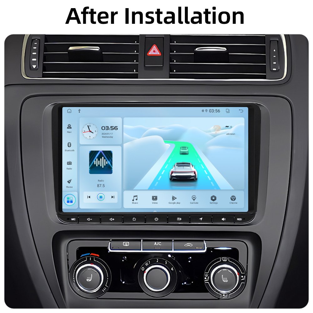 9" Android Car Radio Autoradio Gps Wifi Fm Rds For Volkswagen/skoda/seat/octavia/golf 5/6/touran/passat B6/polo