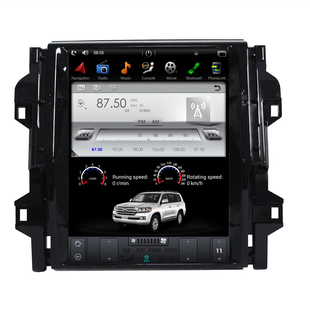 Hot Selling Android TOYOTA Fortuner /Revo 2016- Manual A/C Car GPS Navigation Car Stereo Radio Car Play Video Player Car Monitor