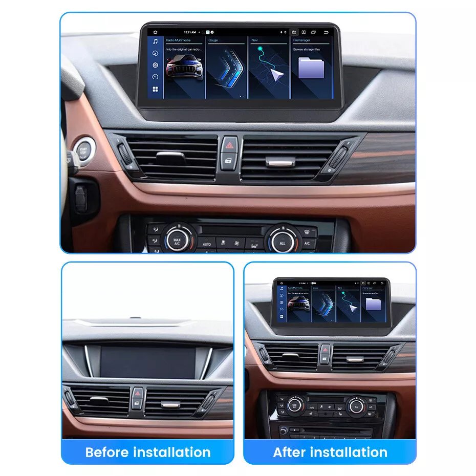 10.25" Car Multimedia DVD Player GPS Navigation with Wireless Carplay& Android Auto for BMW High version X1 E84 2012-2015 CIC