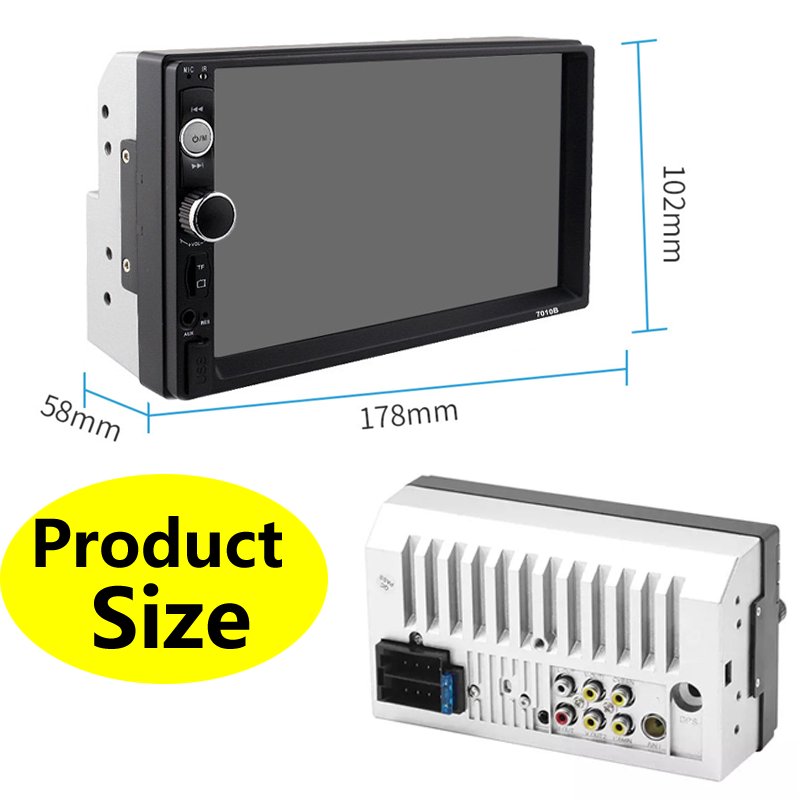 2024 Trend 7010B Double 2 Din 7" Touch pantalla Screen Avto stereo Car Radio estereos MP5 multimedia Player for car para Carro