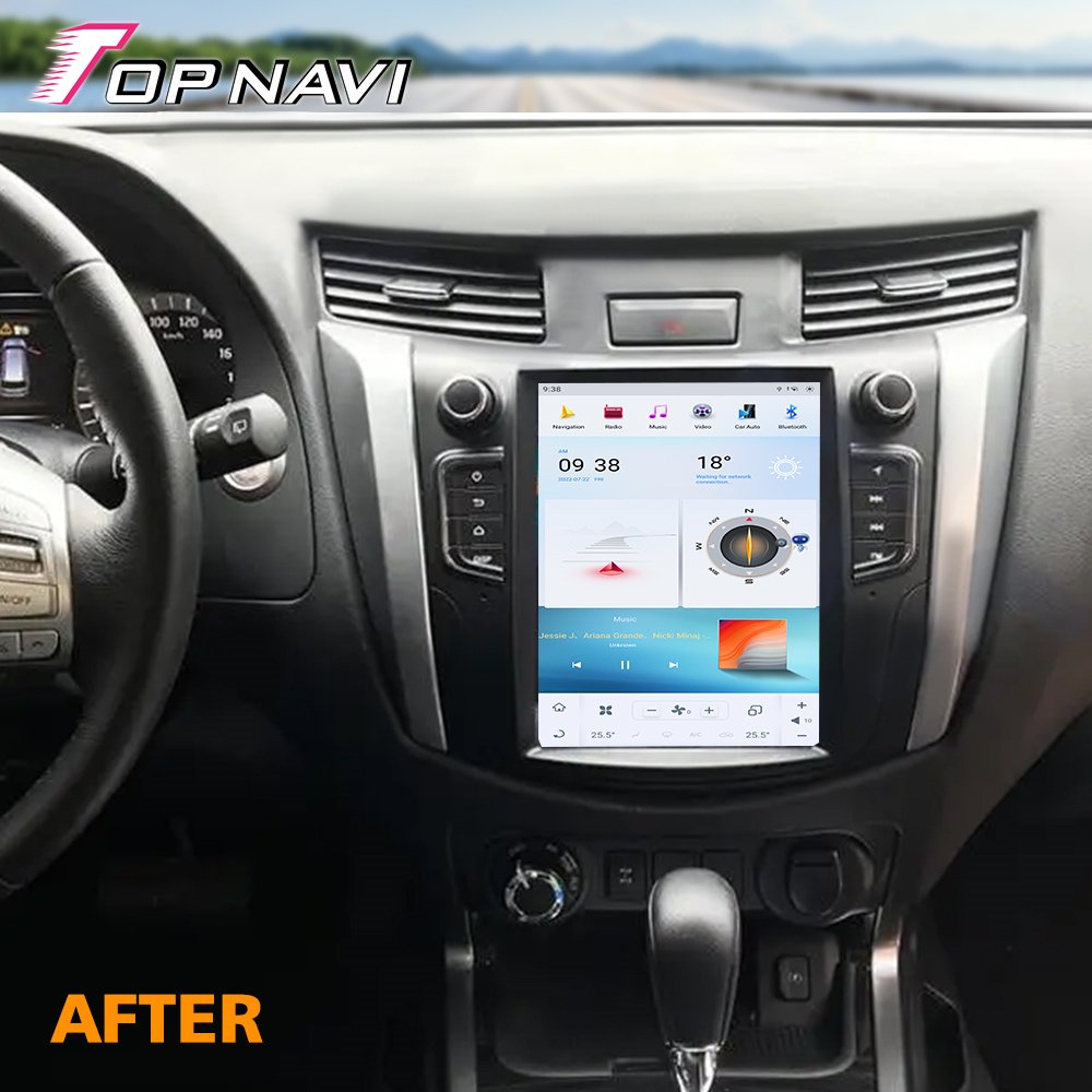 Tesla Android 12 stereo android For Nissan Navara NP300 2014 - 2018 4G LTE GPS BT Stereo AM FM car radio GPS navigator