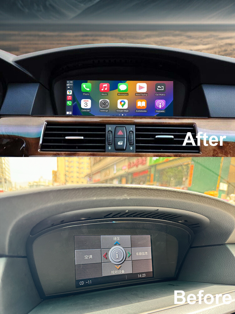 8.8-inch Linux system car radio stereo built- in wireless CarPlay For BMW 5 Series E60 E61 E63 2005-2010 CCC system