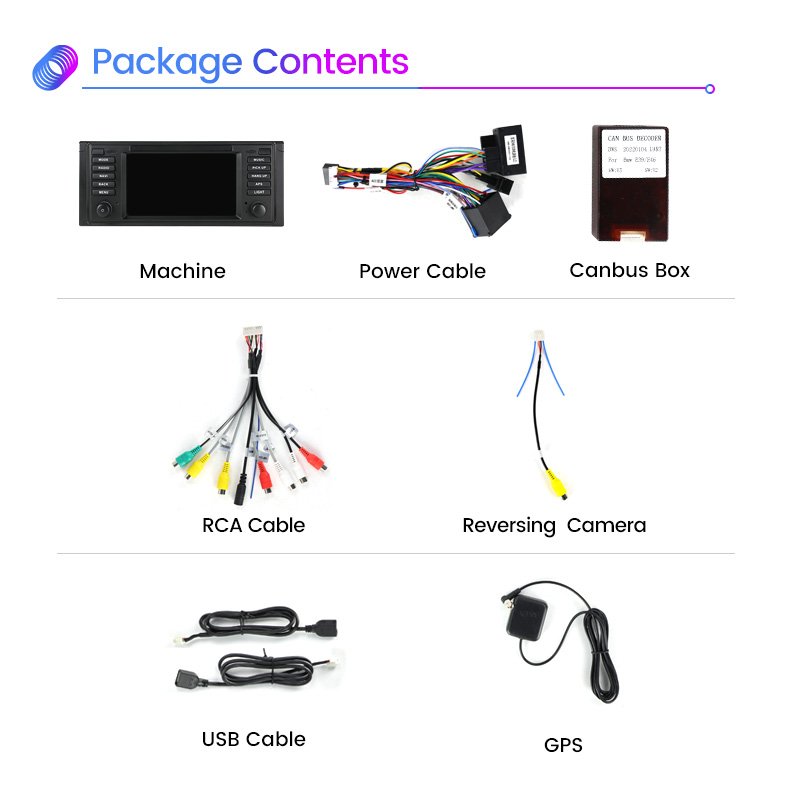 Mekede Car video 2+32G GPS Navigation WIFI for BMW E53 1996-2007 X5 E39 M5 E38 FM RDS car auto radio BT car video