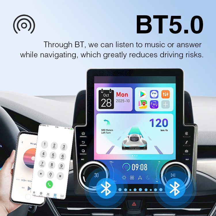9.7 Inch Android Car Radio For Toyota Noah R80 Voxy 2014 2015 2016 2017 - 2020 Tesla Type Multimedia Video Player Navigation GPS