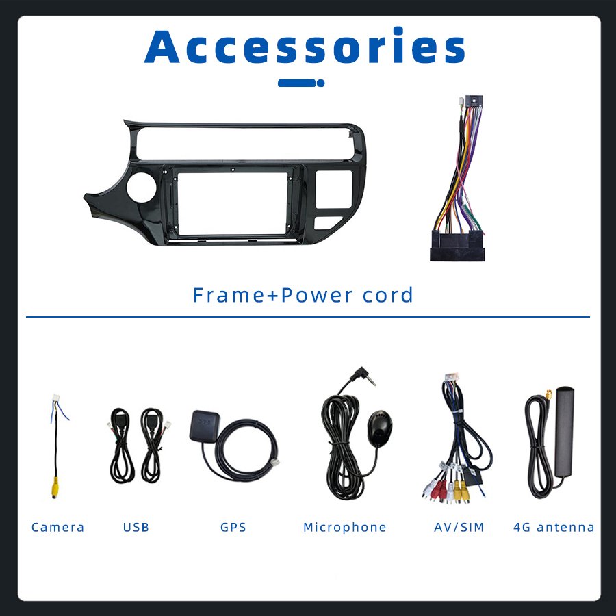 Android 13 2k Qled Screen Android Car Stereo For Kia Rio 2011-2015 Bt Dsp Car-play Monitor Car Radio Wireless Carplay