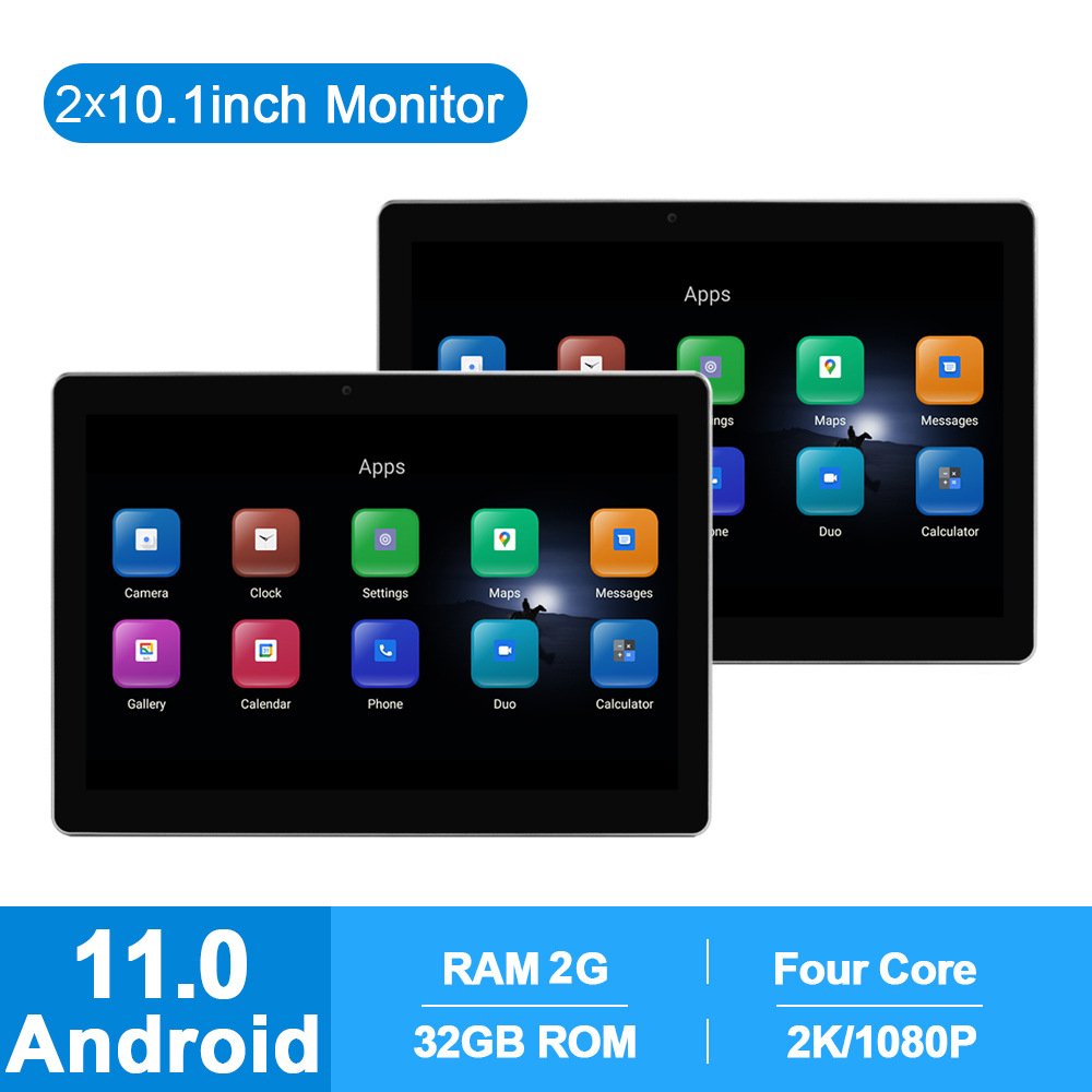 15.6 Inch 4G Car Headrest Entertainment System 10.1 Android 13 USB SD Rear Seat IPS HD Full Lamination Rotatable Angle TFT LCD