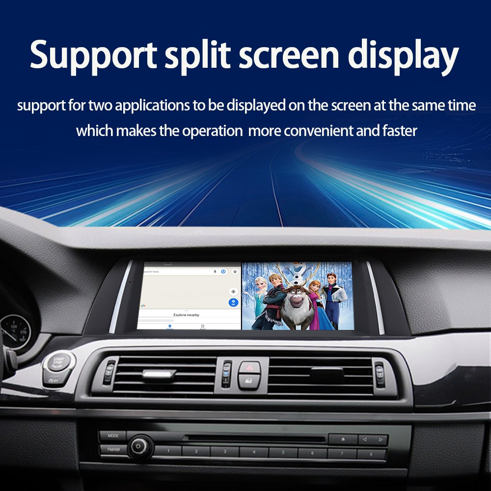 Factory price10.25-inch Android system wireless Carplay AUTO suitable for BMW 5 series F10 F11F07 car video player GPS car radio