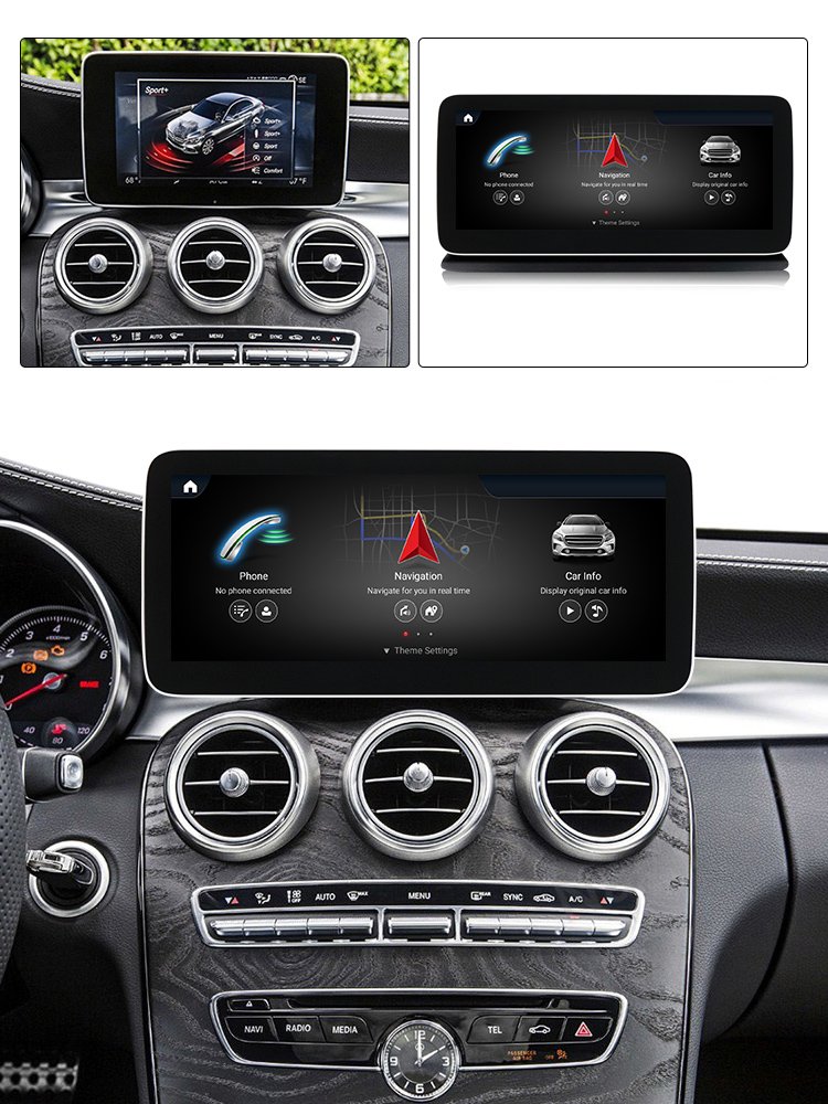 12.5'' Android 11 8+256GB Car Radio For Benz C W205- GLC X253 -V Class 2014-2018 NTG5.0 IPS+DSP Car Video DSP