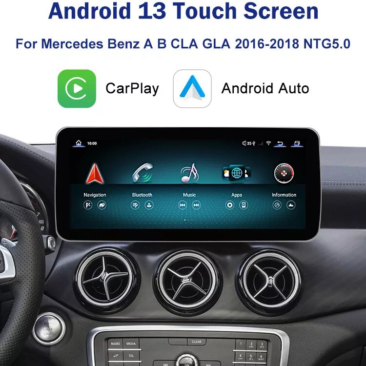 10.25inch android gps navigation auto radio multimedia with wireless CarPlay For Mercedes Benz B Class W246 NTG5.0 2015-2019