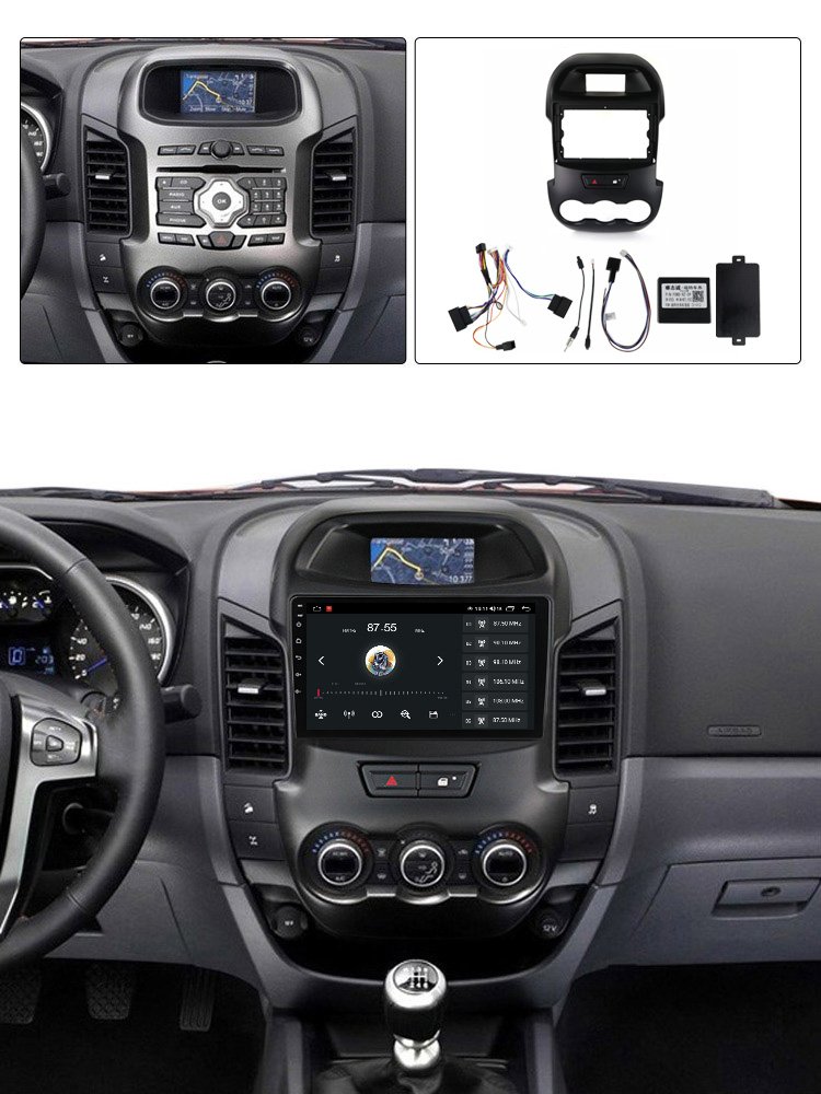 MEKEDE car audio system car Frame car video android Auto Radio Frame For Ford Ranger Fiesta Transit S-MAX Mondeo Kuga Ford Focus