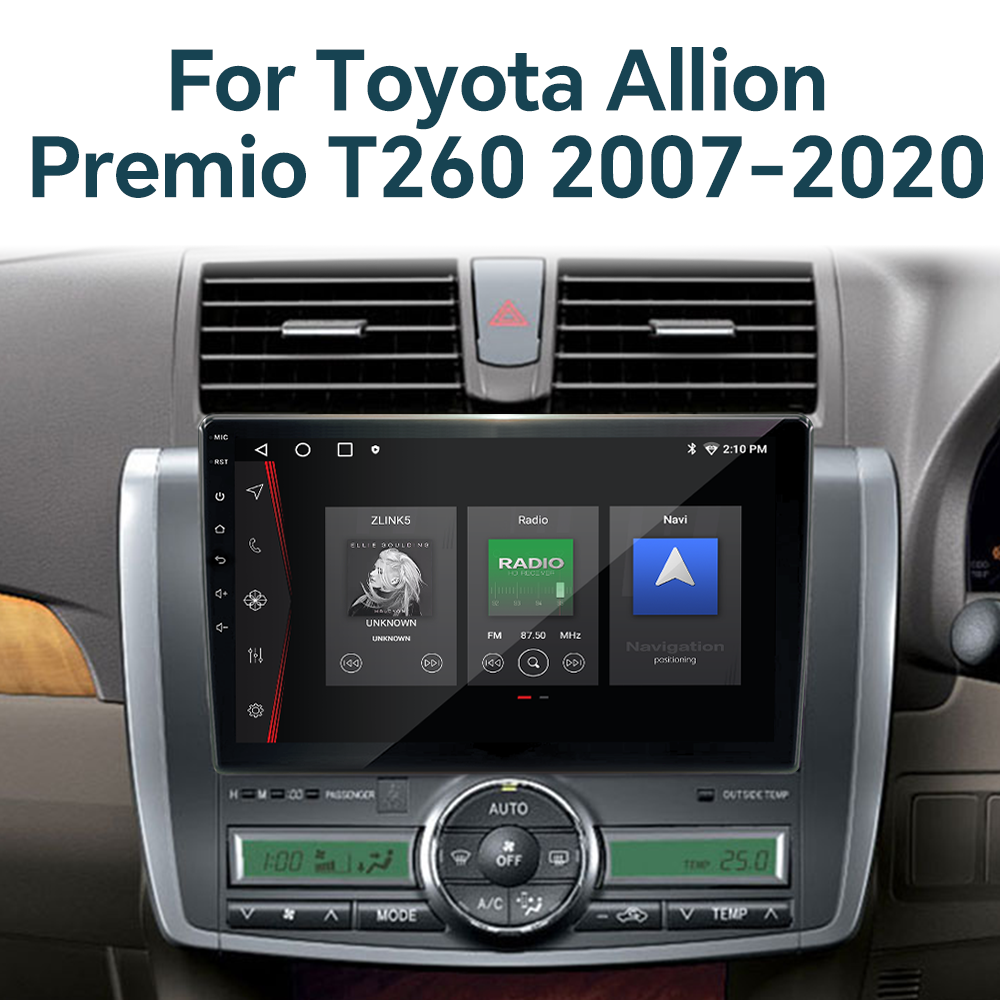 Android 11 Car Radio DVD Player Screen for Toyota Allion Premio T260 2007-2020 Stereo Navigator GPS DSP 2Din Car-play 360 Camera