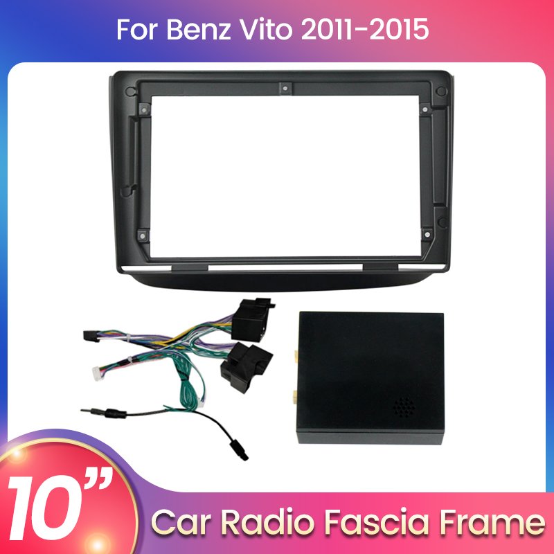 MEKEDE Auto Stereo Cable CAR Frame For BENZ B200 ML R-Class W251 R300 Smart fortwo W204 S204 car radio auto parts dashboard