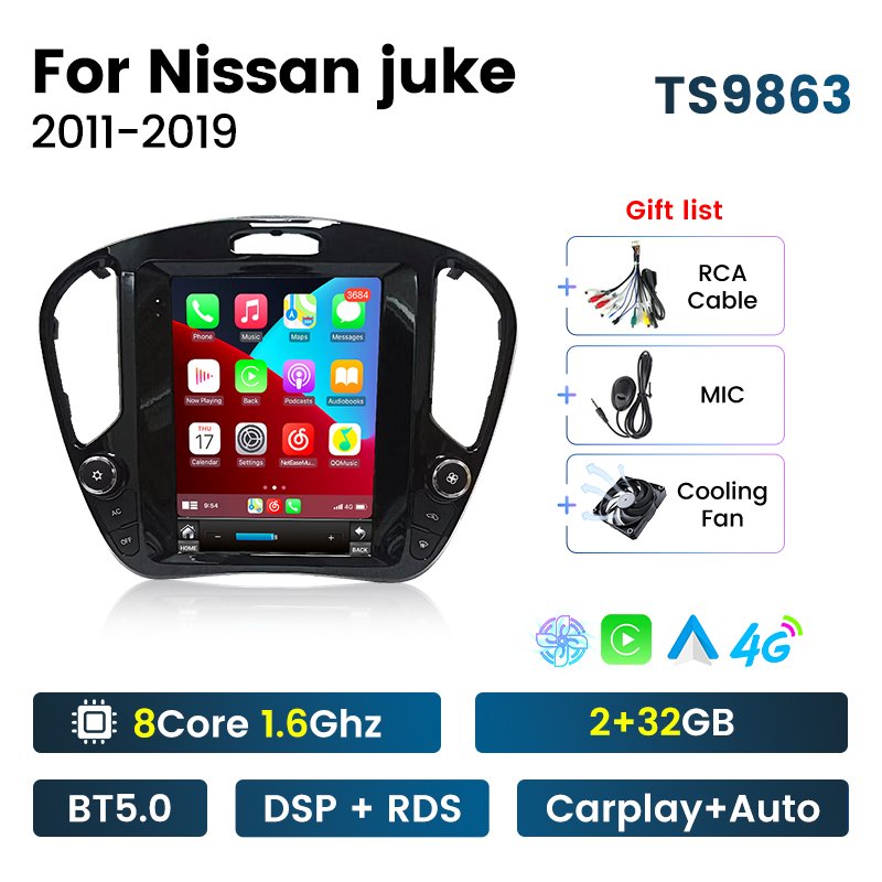 MEKEDE 8core Car dvd player Radio Stereo GPS WIFI For nissan juke 2011 2019 GPS Navigation System