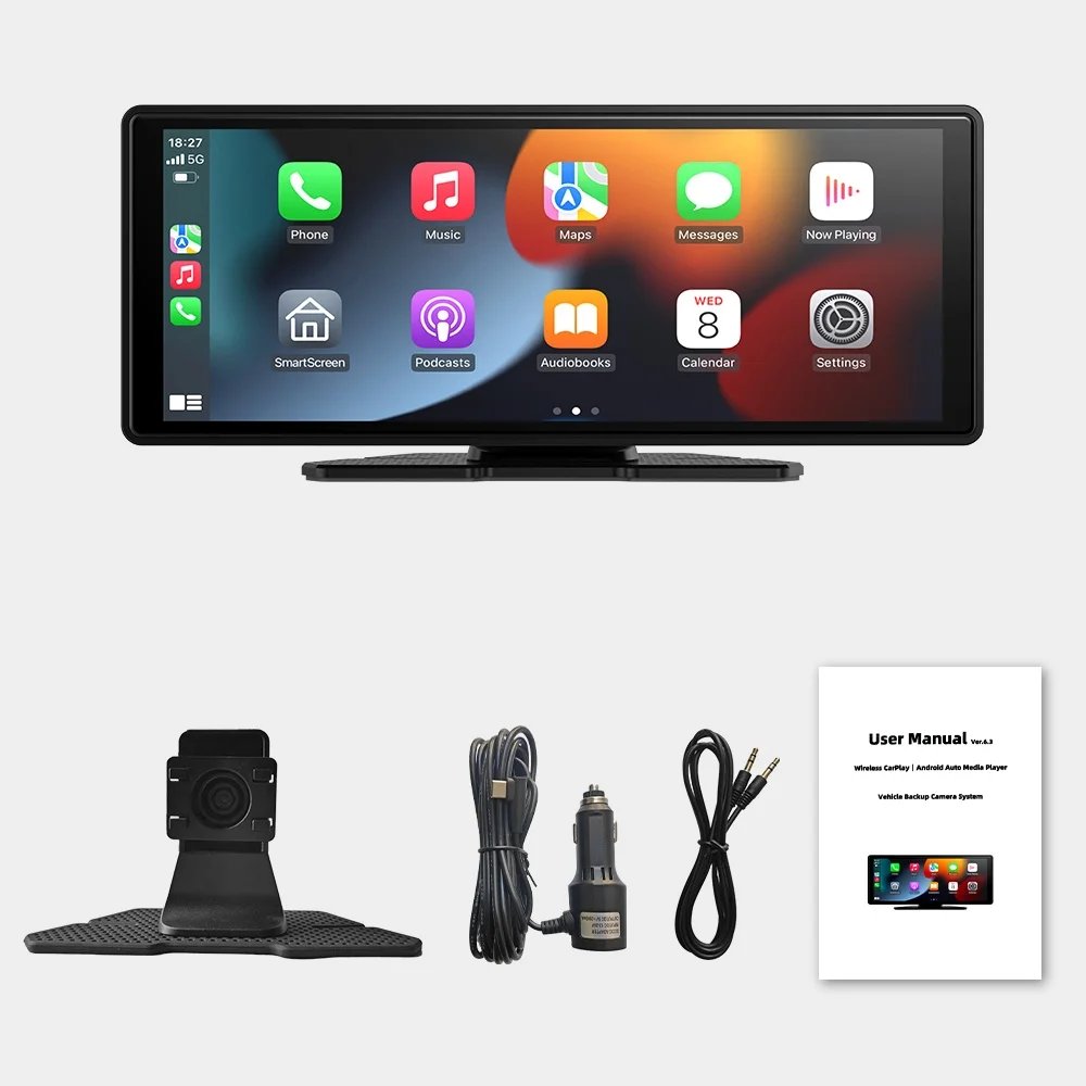 Wireless Carplay Car Radio Universal 10.26 Inch Touch Screen Multimedia Android Auto Video Player Mirror Link Display Navigation