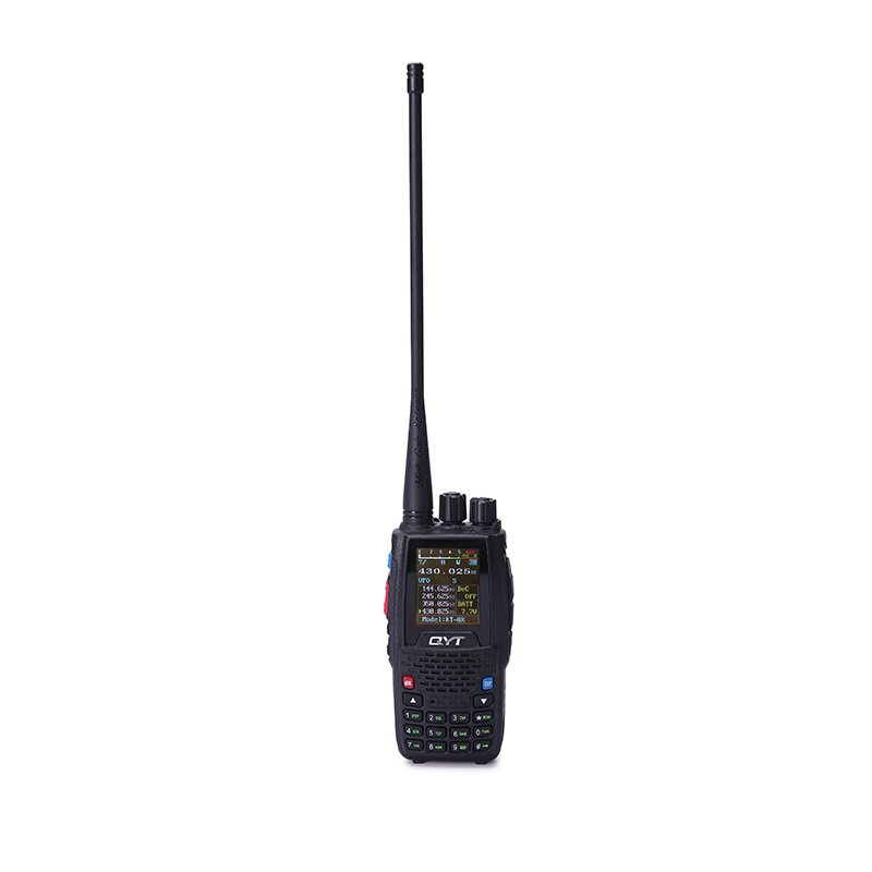 QYT KT-8R quad band cheap handheld long distance camping walkie talkie 10km range radio with colorful screen