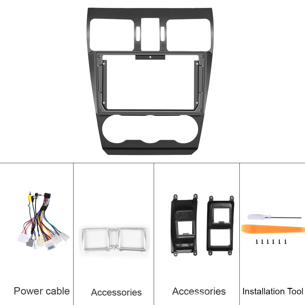 Podofo 2 Din 9'' Car Frame Radio Hot Sale Fascia Frame Stereo Android Car Radio Bracket Panel For Hyundai Sonata 2004-2009